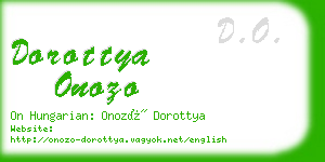 dorottya onozo business card